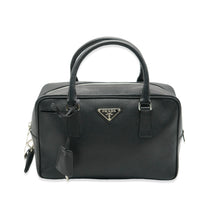 Black Saffiano Small Bauletto Bag