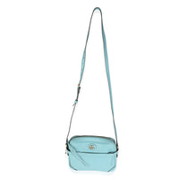 Blue Wonka Grain Calfskin GG Monogram Star Embossed Crossbody