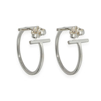 Tiffany T Hoop Earrings in  Sterling Silver