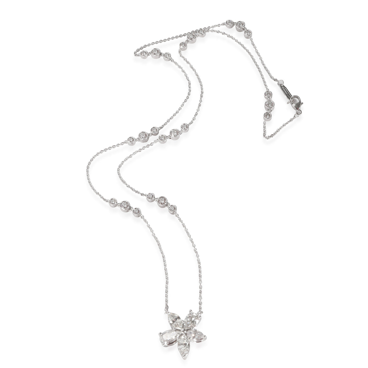 Victoria Necklace in  Platinum 2.90 CTW