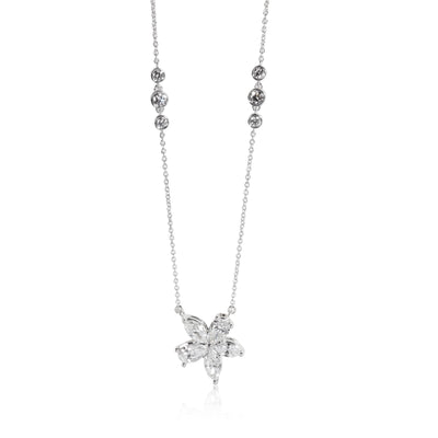 Victoria Necklace in  Platinum 2.90 CTW