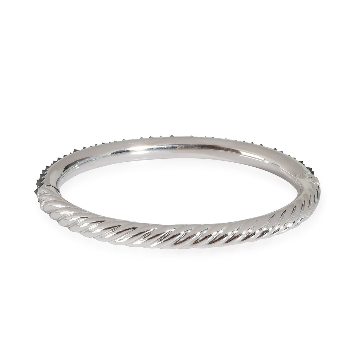 David Yurman White Gold Diamond Reverse Set Bracelet bv