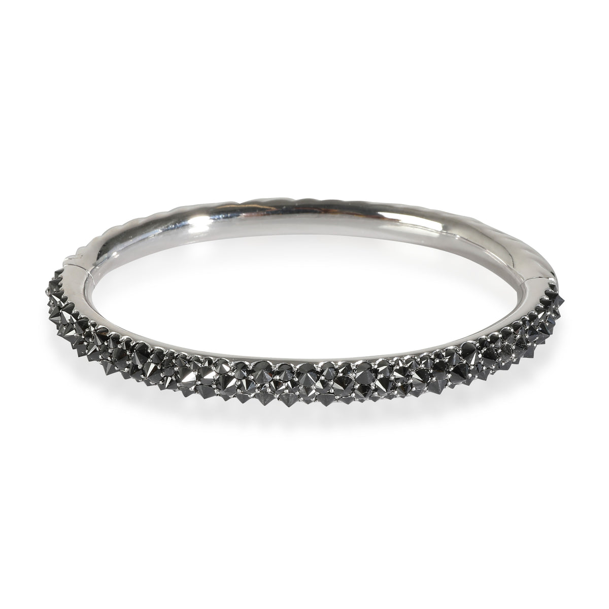David Yurman White Gold Diamond Reverse Set Bracelet fv