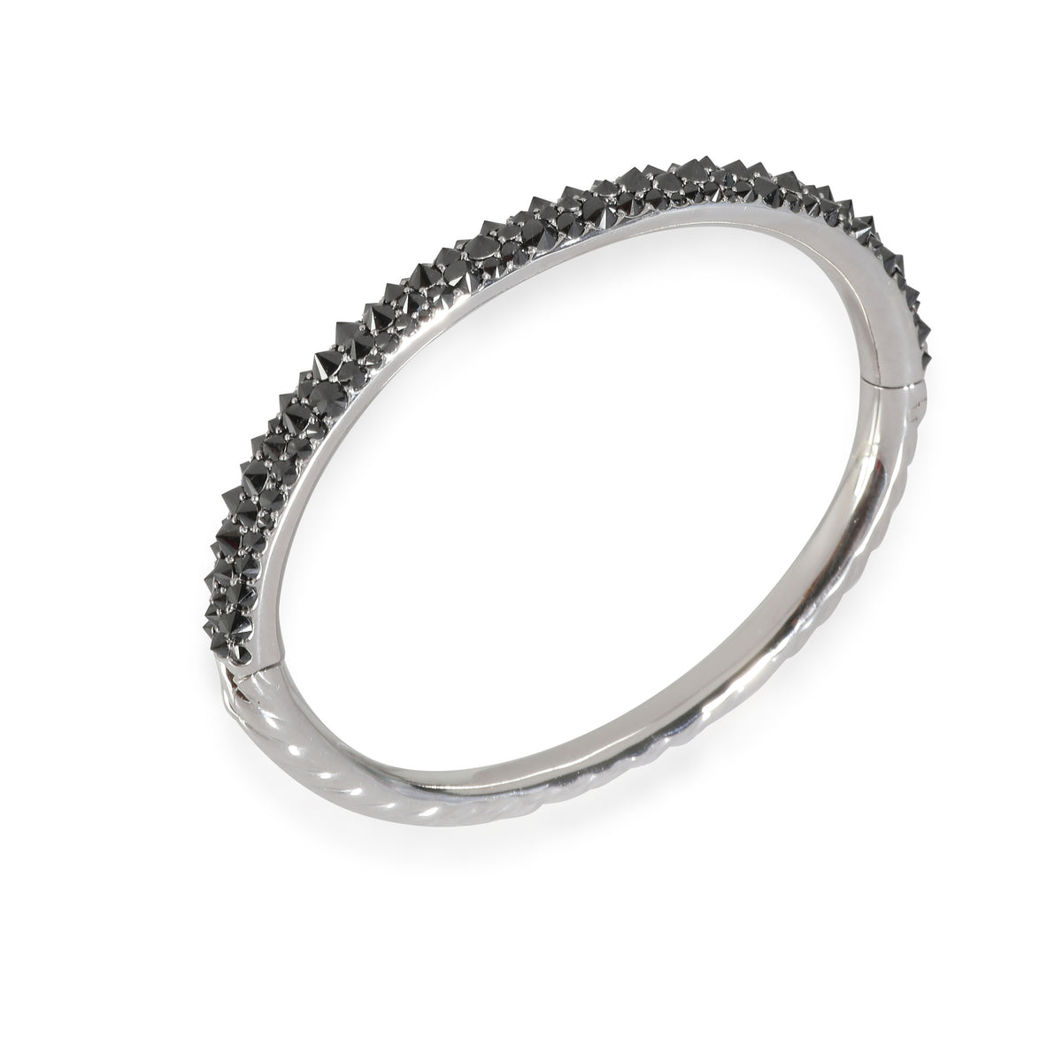 David Yurman White Gold Diamond Reverse Set Bracelet pv