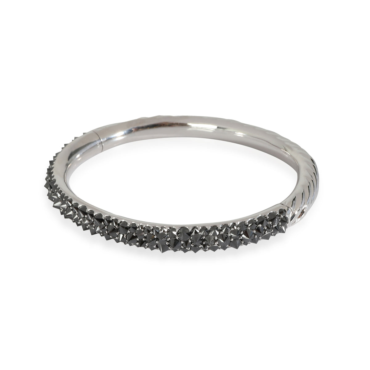 David Yurman White Gold Diamond Reverse Set Bracelet sv