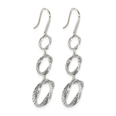 Infinity Triple Drop Earrings in  Sterling Silver