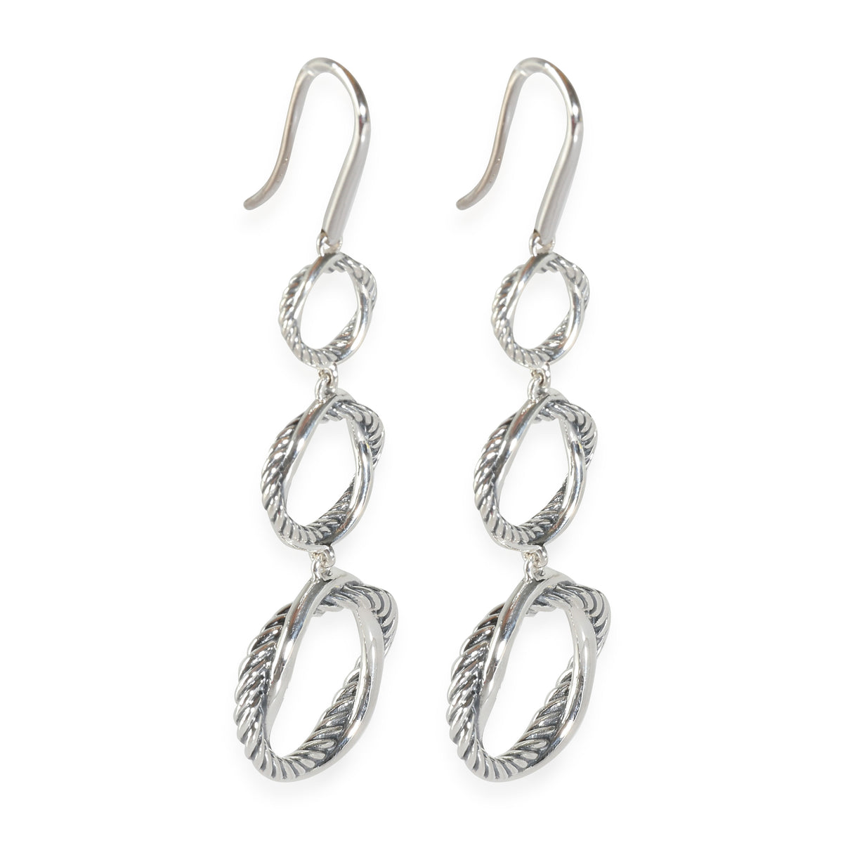 Infinity Triple Drop Earrings in  Sterling Silver