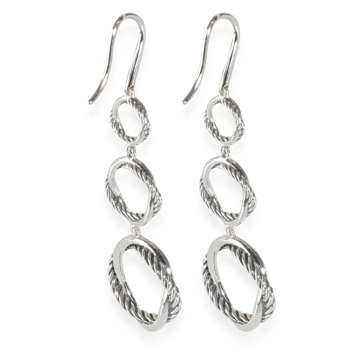 Infinity Triple Drop Earrings in  Sterling Silver