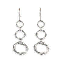 Infinity Triple Drop Earrings in  Sterling Silver