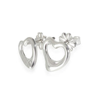 Tiffany & Co Elsa Peretti Open Heart Stud Earring in Sterling Silver