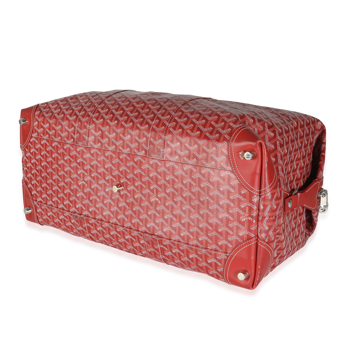 Goyard Red Goyardine Canvas Sac Boeing 55