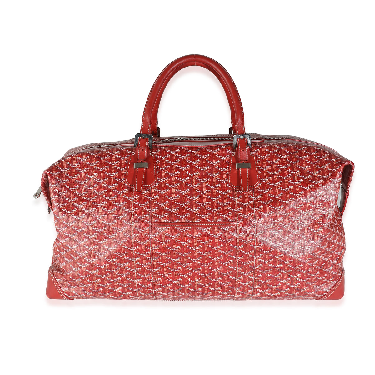 Goyard Red Goyardine Canvas Sac Boeing 55