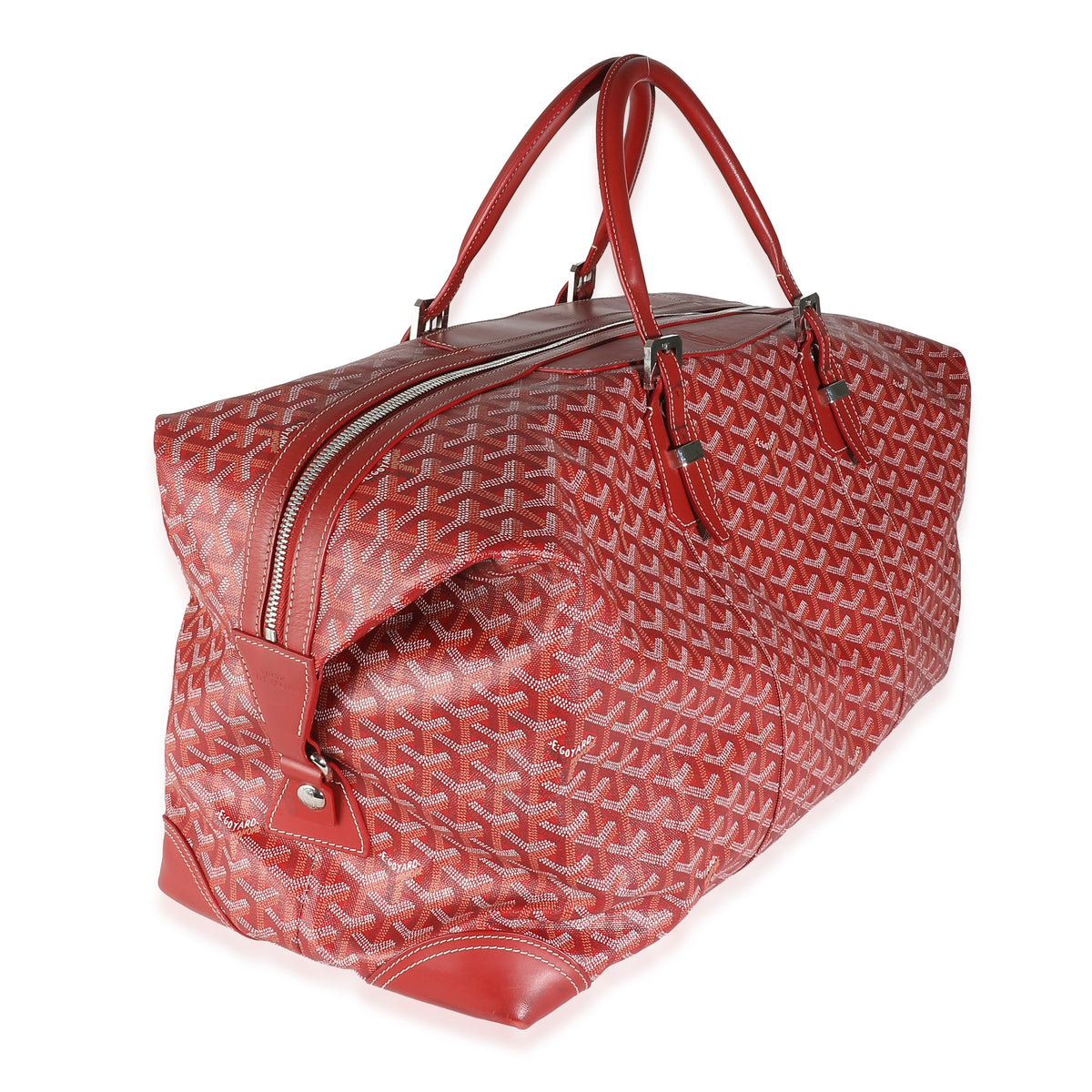 Goyard Red Goyardine Canvas Sac Boeing 55