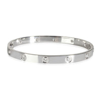 Love Bracelet with Diamonds in 18k White Gold 0.96 CTW