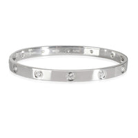 Love Bracelet with Diamonds in 18k White Gold 0.96 CTW