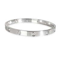 Love Bracelet with Diamonds in 18k White Gold 0.96 CTW