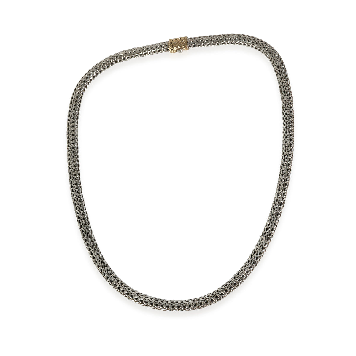 Classic Chain Necklace in 18k Yellow Gold/Sterling Silver