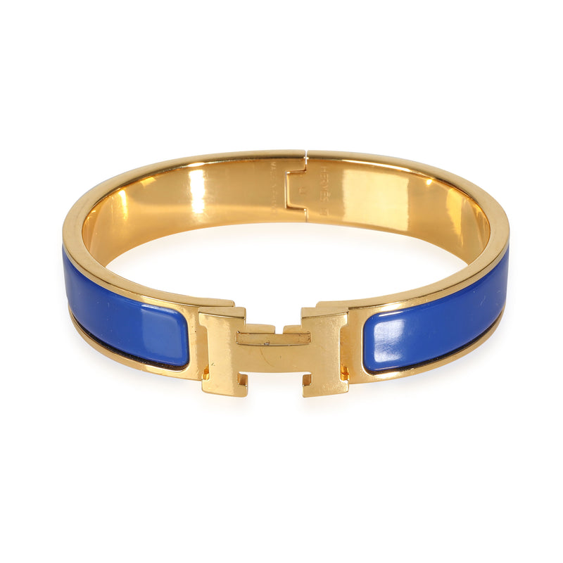 Clic H Bracelet in Royal Blue Gold Plated
