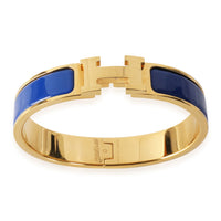 Clic H Bracelet in Royal Blue Gold Plated