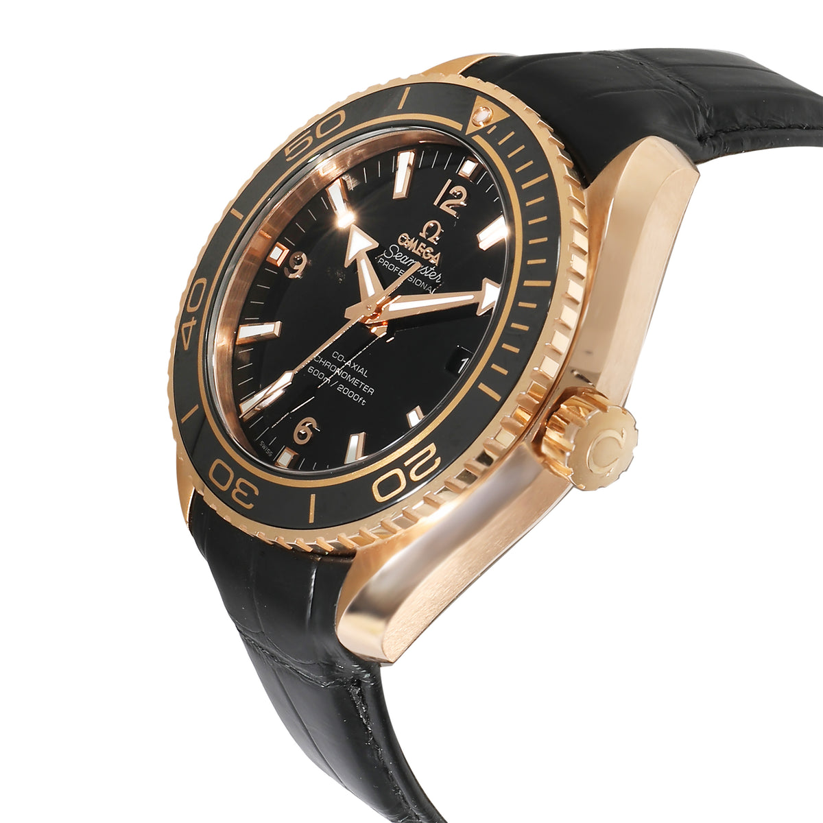 Seamaster Planet Ocean 232.63.46.21.01.001 Men's Watch in 18kt Rose Gold