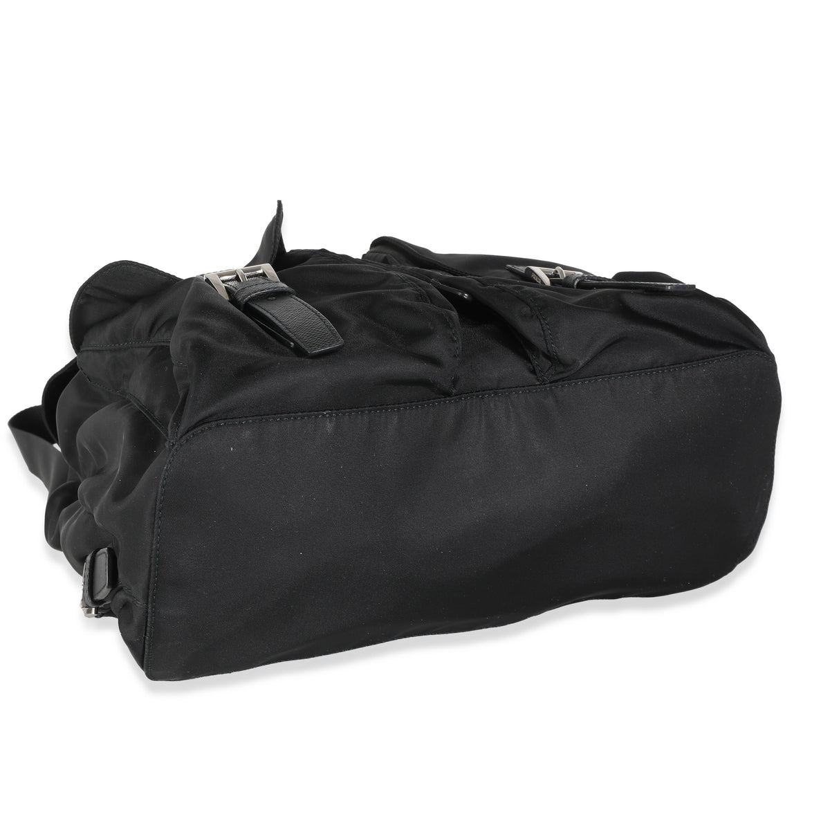 Black Tessuto Nylon Small Logo Backpack