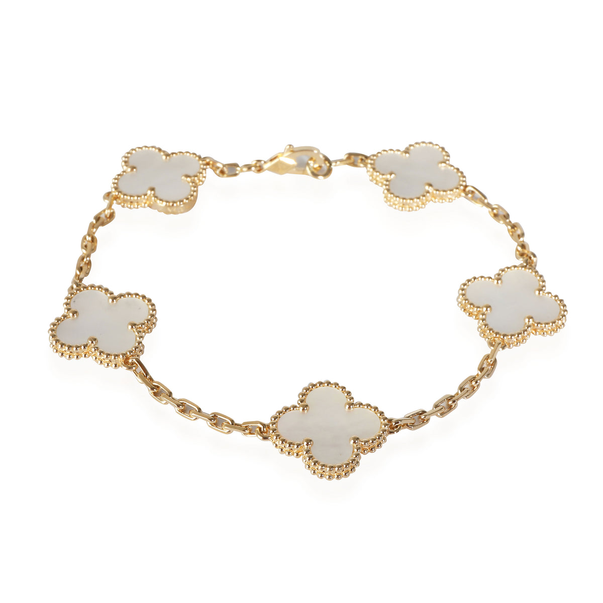 Van Cleef & Arpels Alhambra Vintage Bracelet MOP in 18k Yellow Gold