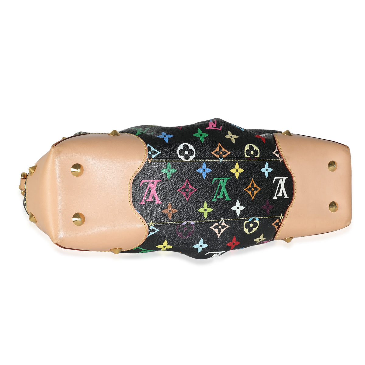 x Takashi Murakami Black Multicolor Monogram Canvas Judy MM