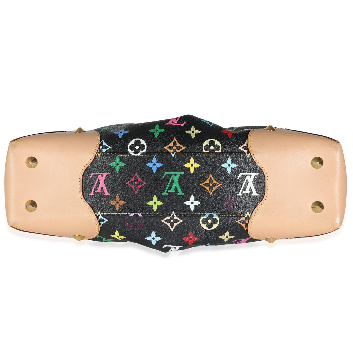 x Takashi Murakami Black Multicolor Monogram Canvas Judy MM