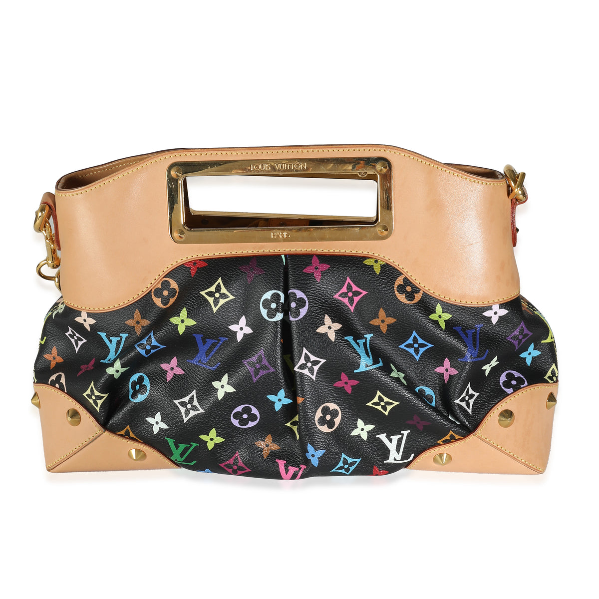 x Takashi Murakami Black Multicolor Monogram Canvas Judy MM