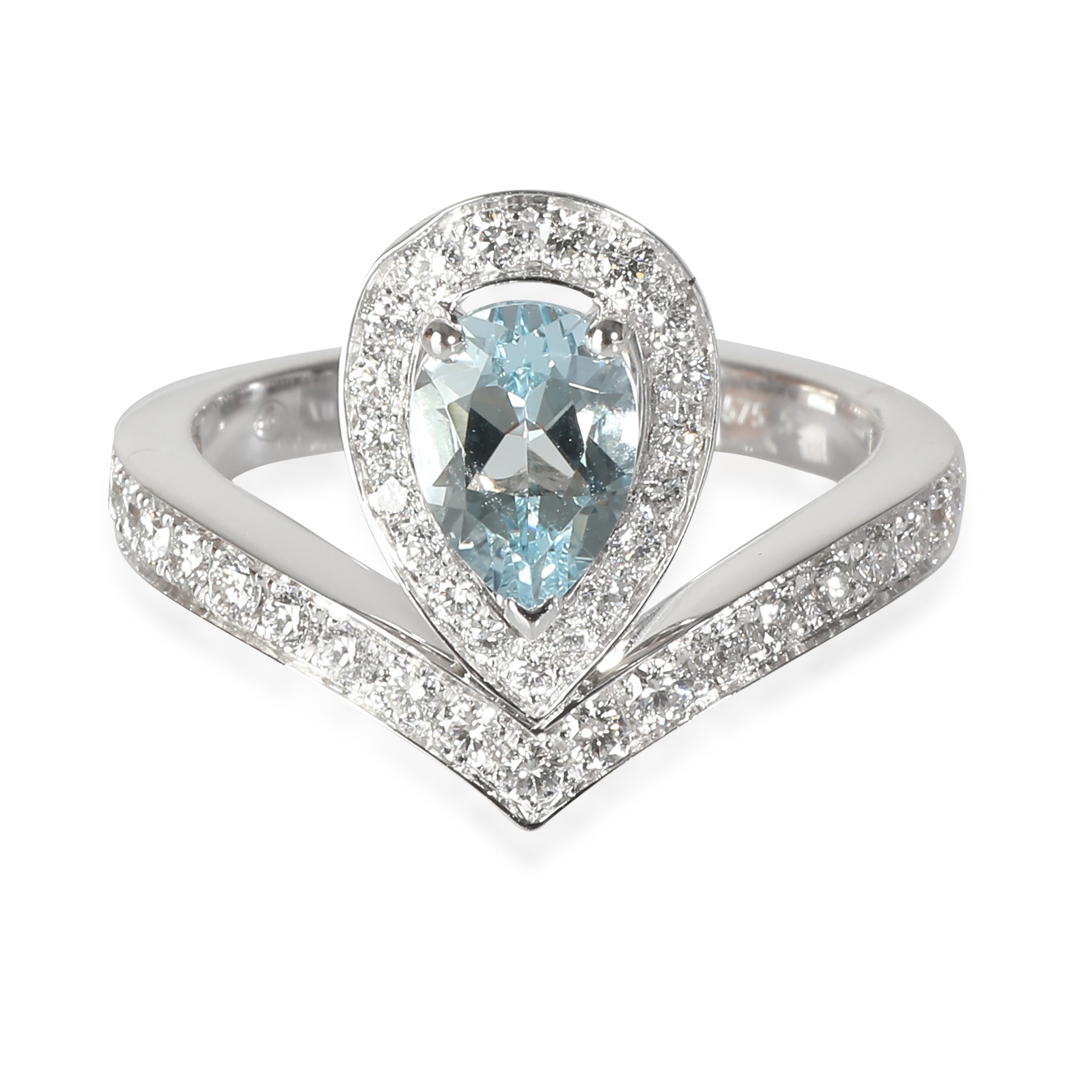 Chaumet Josephine Aigrette Ring in 18k White Gold 0.55 Ctw