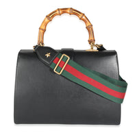 Black Green Red Calfskin Large Bamboo Dionysus Top Handle