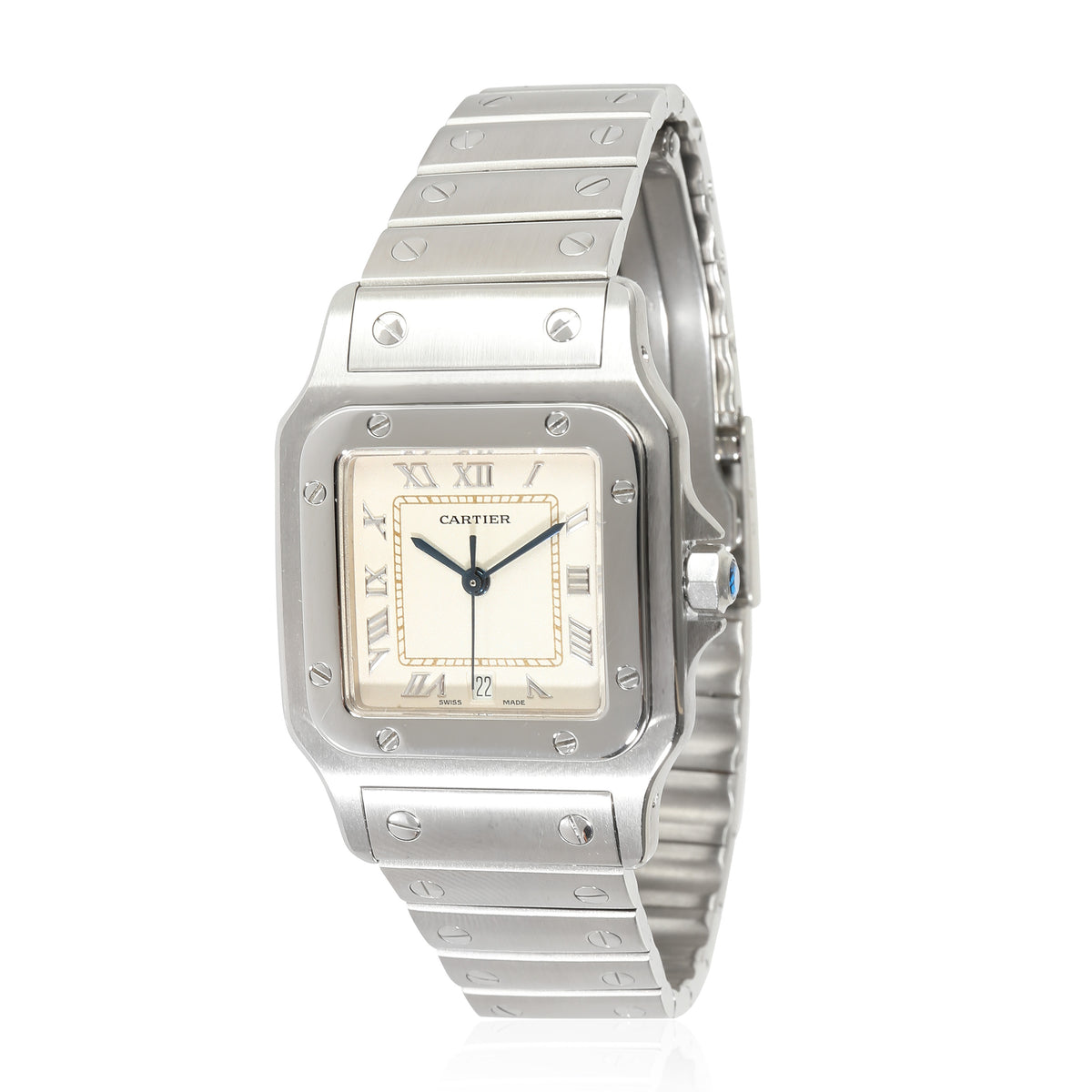 Santos de Cartier 1564 Unisex Watch in  Stainless Steel