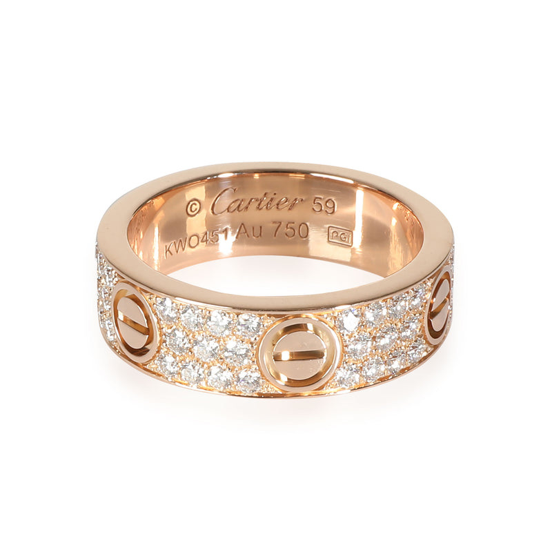 Love Ring, Diamond Paved (Rose Gold)