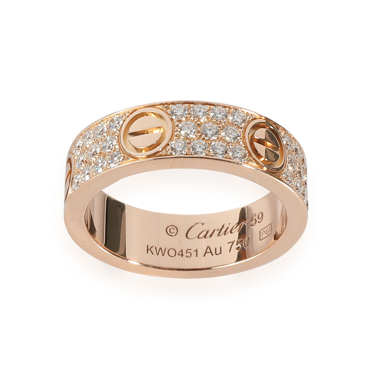 Love Ring, Diamond Paved (Rose Gold)