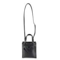 Black Nappa Small Triangle Pocket Tote