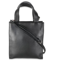 Black Nappa Small Triangle Pocket Tote