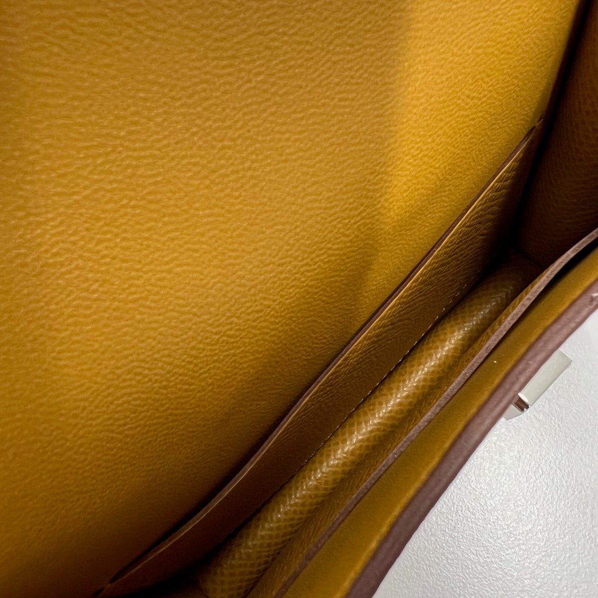 Hermès Sesame Epsom Constance Slim Wallet PHW Handbag