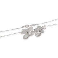 Paper Flowers Fashion Necklace in  Platinum 0.78 CTW