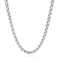 Wheat Chain Necklace in 14K Yellow Gold & Sterling Silver