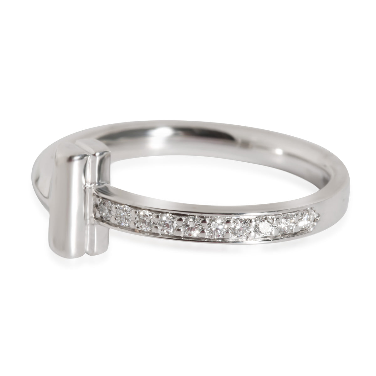 Tiffany T1 Ring in 18K White Gold  0.08 Ctw