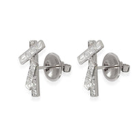 Threads Diamond Mini Earrings in 18K White Gold  0.85 Ctw