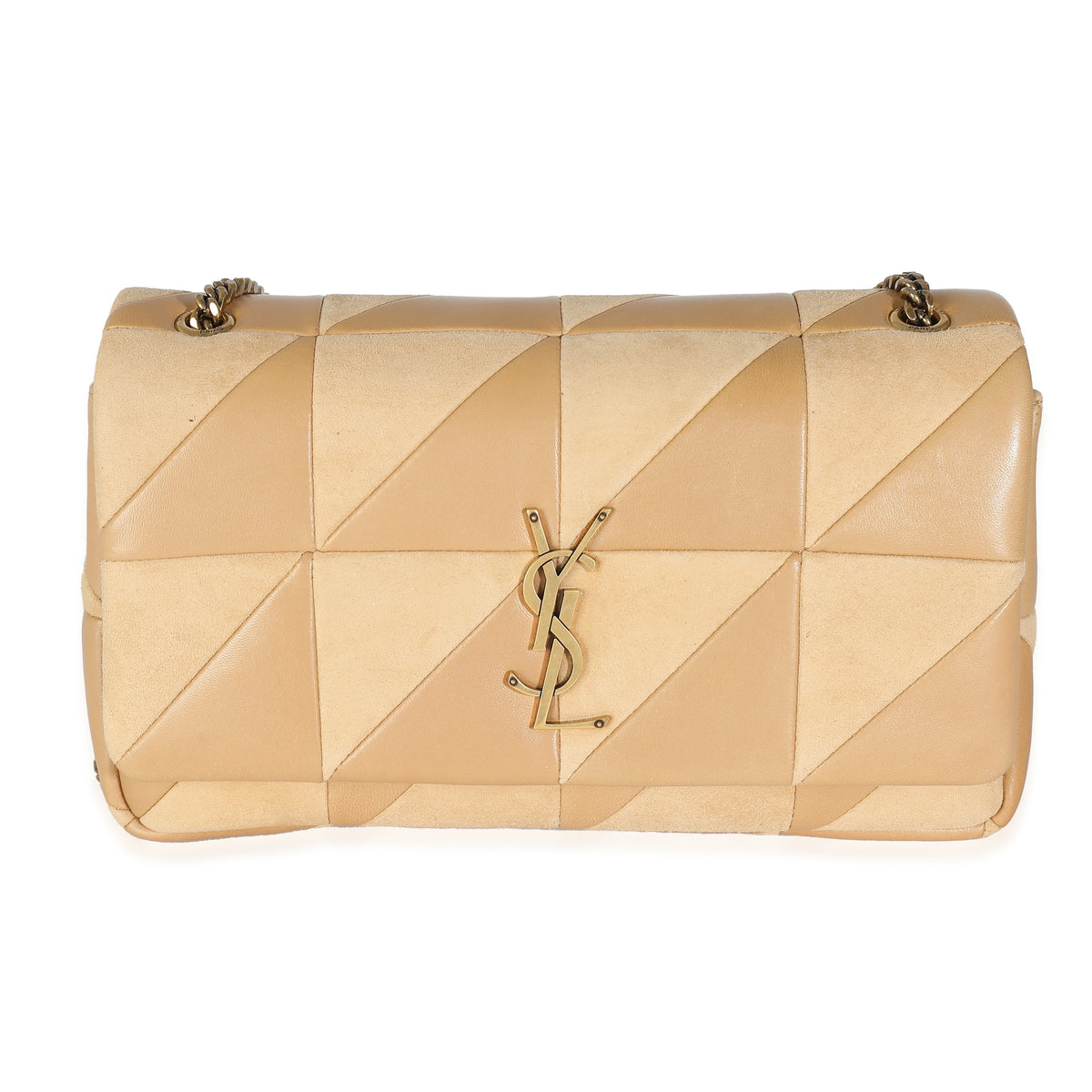 Dark Sand Lambskin Suede Medium Jamie Chain Bag