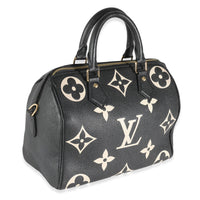 Black Beige Monogram Empreinte Speedy Bandouliere 25