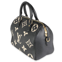 Black Beige Monogram Empreinte Speedy Bandouliere 25