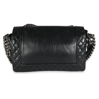 Black Lambskin Medium Enchained Boy Bag