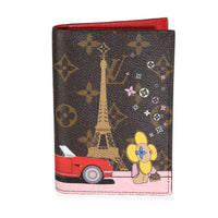 Rouge Monogram Canvas 2019 Christmas Animation Passport Cover