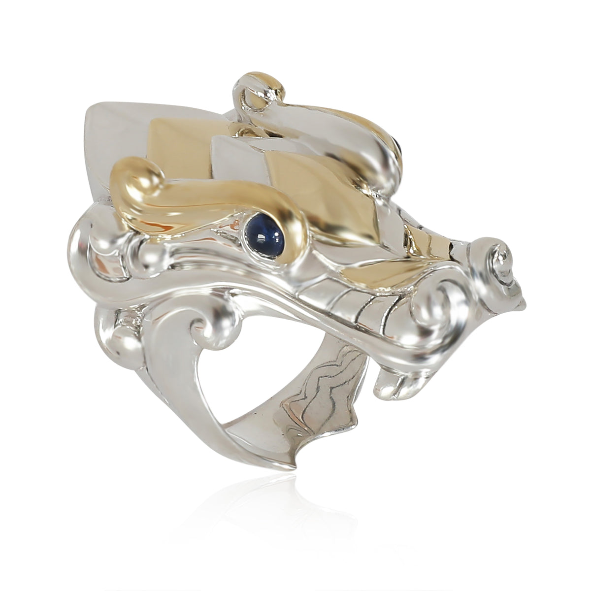 Naga Sapphire Fashion Ring in 18k Yellow Gold/Sterling Silver