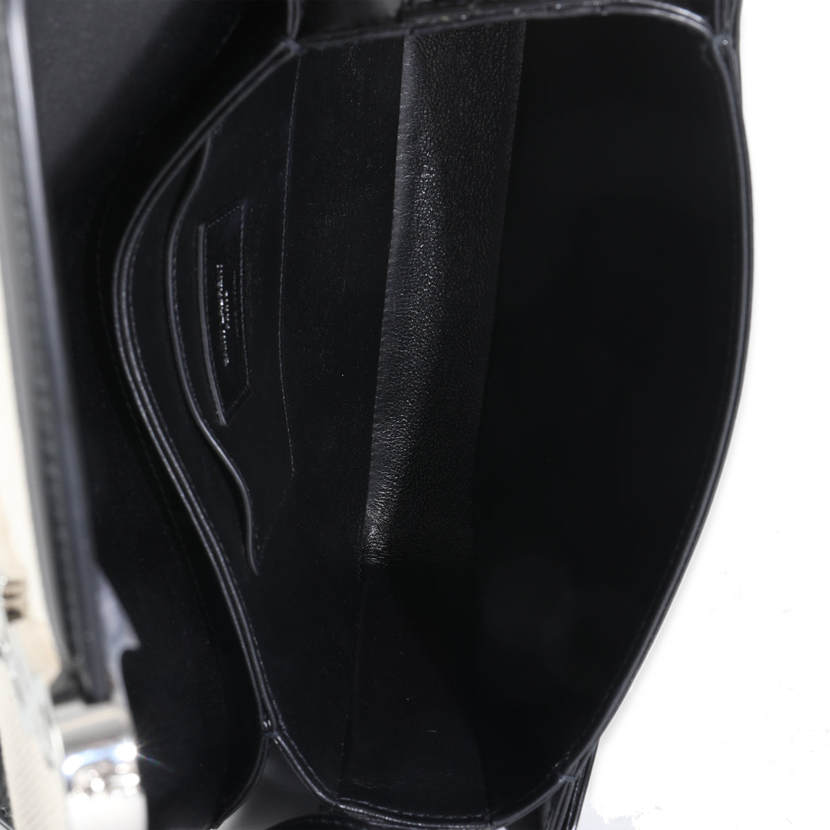 Black Leather Beige Canvas Medium Solferino