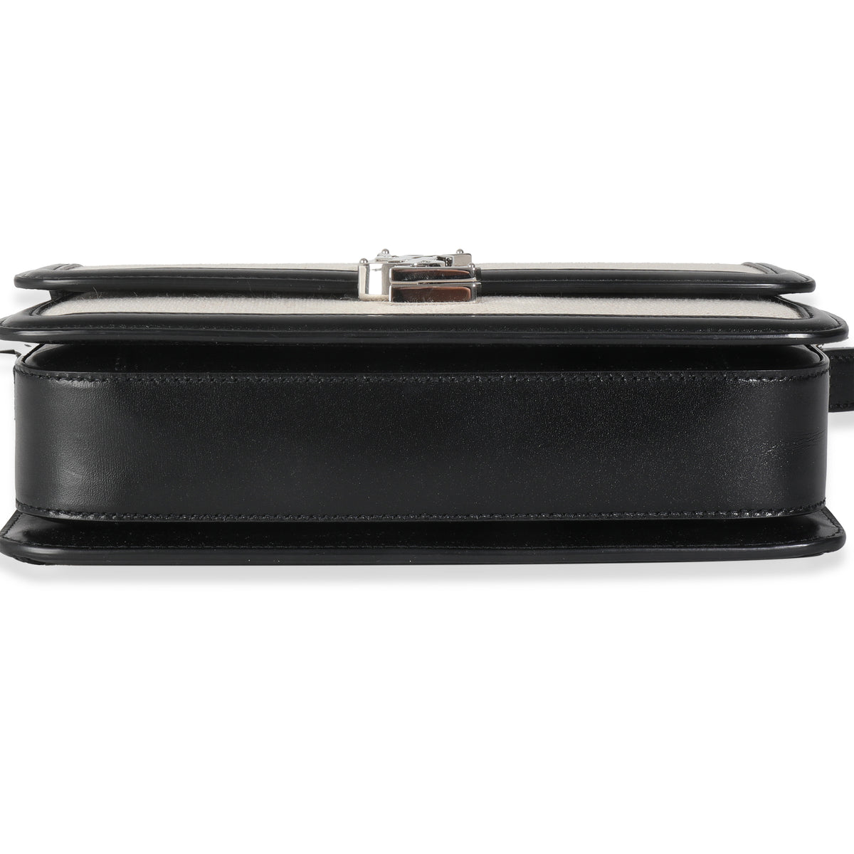 Black Leather Beige Canvas Medium Solferino