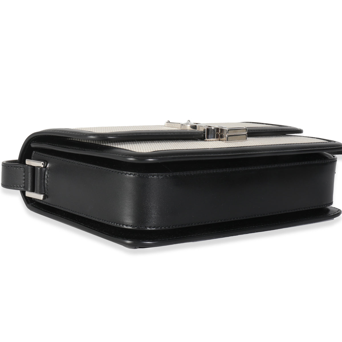 Black Leather Beige Canvas Medium Solferino